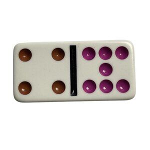Double Nine Dominoes Replacement Tile 4 7 Color Dot Vintage 1998 mq